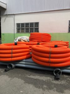 Ống Gân Xoắn HDPE Luồn Dây Cáp Điện
